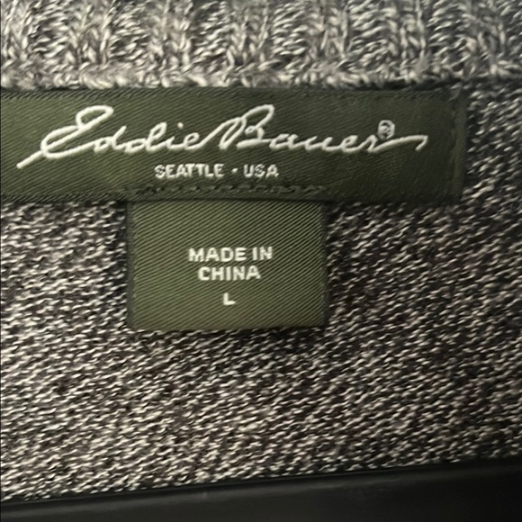 Eddie Bauer Gray Turtleneck Sweater Soft Wool-Blend - Picture 2 of 6